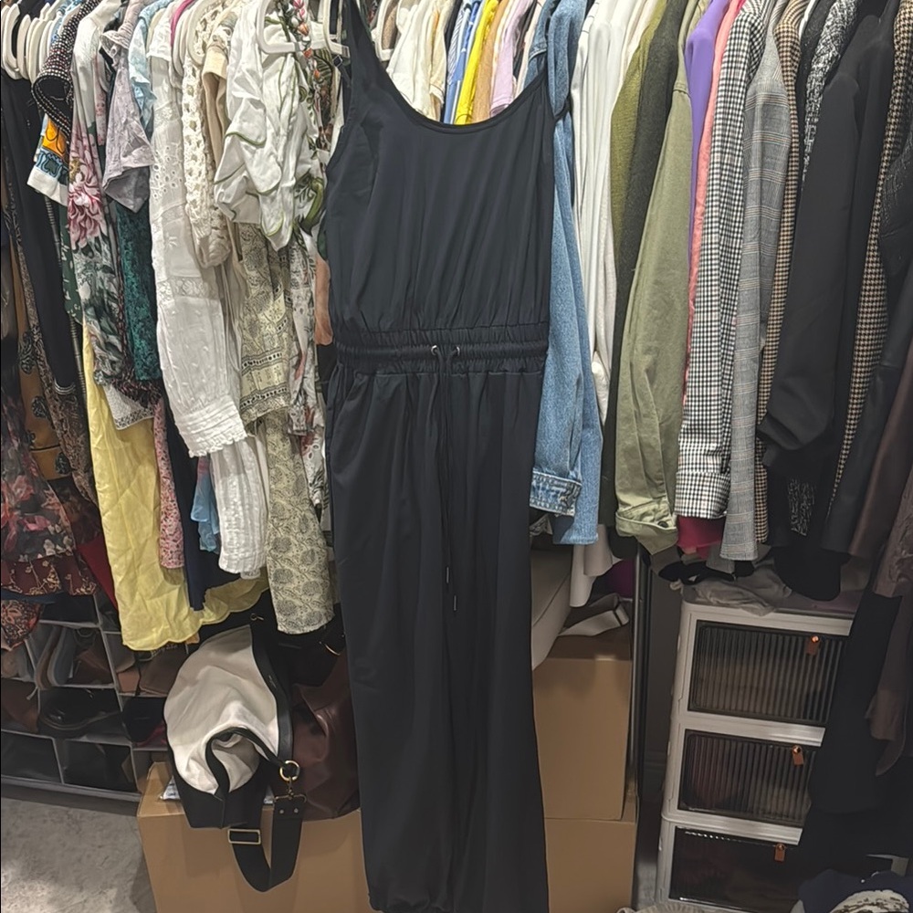 Abercrombie Black Sleeveless Jumpsuit